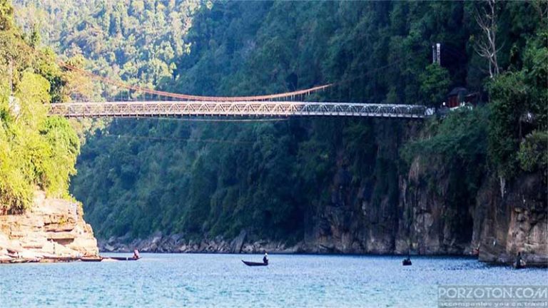 Jaflong Sylhet, iron bridge over the Piyain river