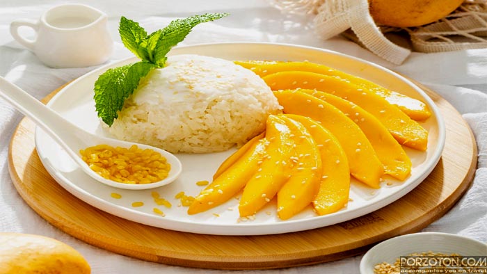 What Thai food is - Thai Mango Sticky Rice.