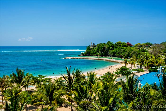 Nusa Dua Beach, Top 10 Beaches in Bali Island, Indonesia.